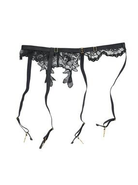 God Save Queens Lola Suspender in Black